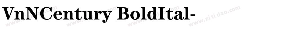 VnNCentury BoldItal字体转换